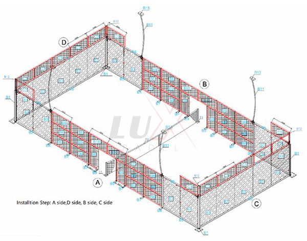 sistem struktur padel